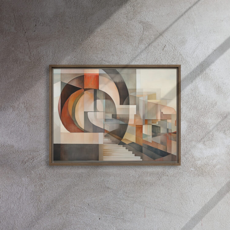 Cubist Stairway Abstract Art - Image 8