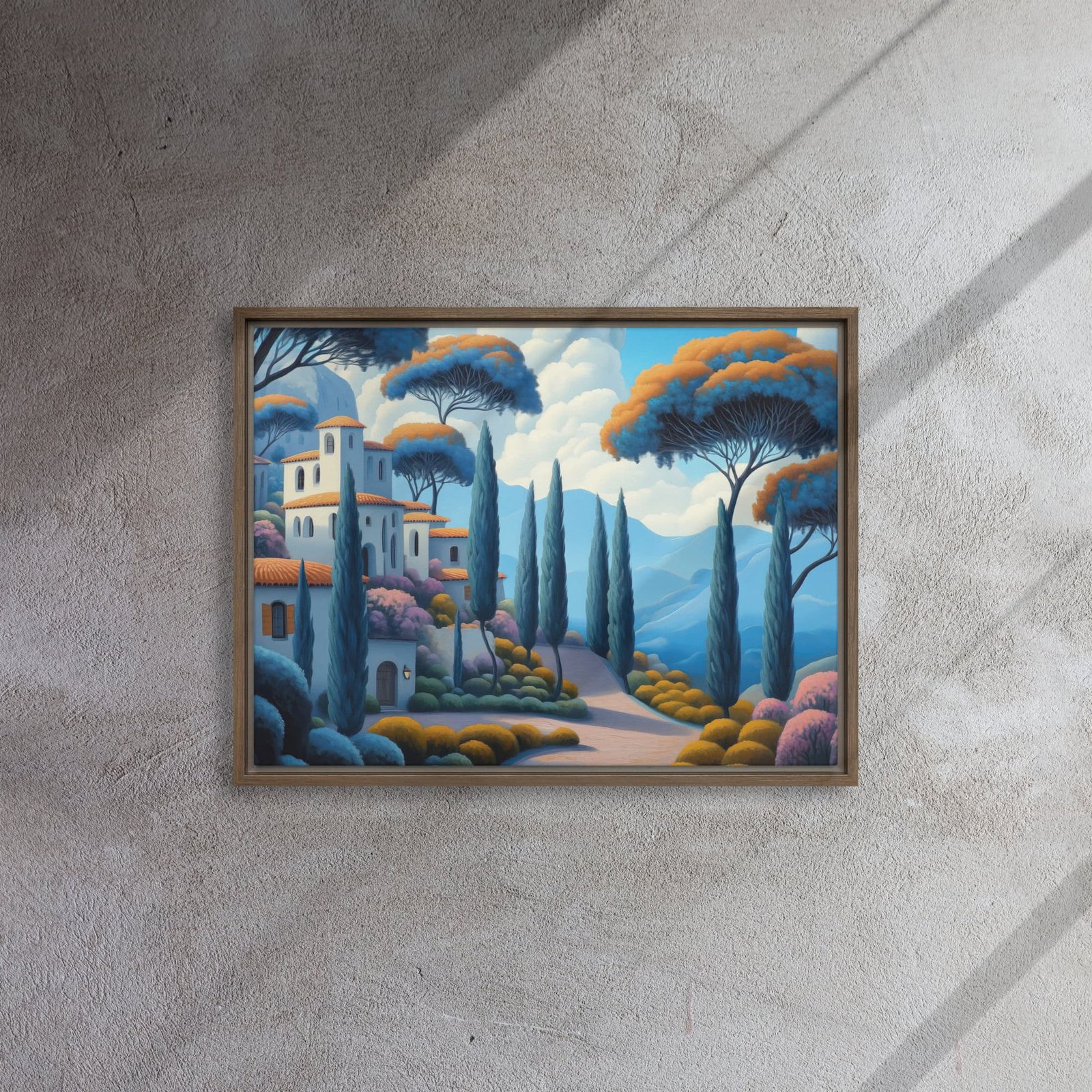 Mediterranean Hillside Village Art - Image 8