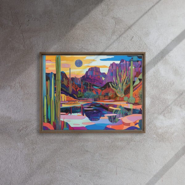 Vivid Desert Mirage Canvas - Image 8