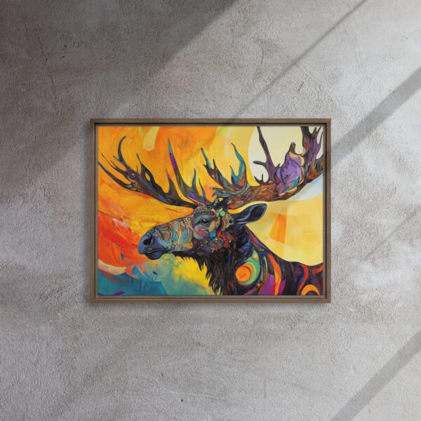 Solar Majesty Moose Canvas - Image 8
