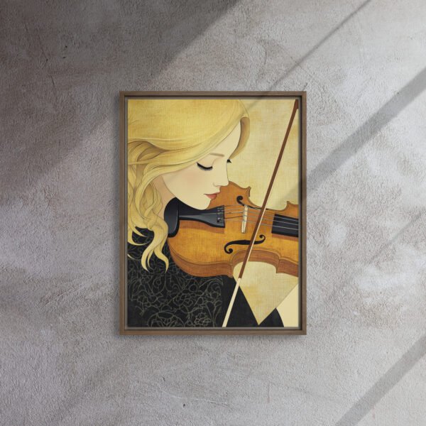 Golden Sonata Violinist Portrait - Image 8