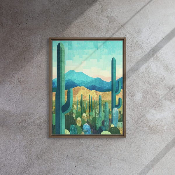 Azure Saguaro Desert Art - Image 8