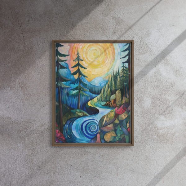 Spiral Sunburst Forest Stream - Image 8