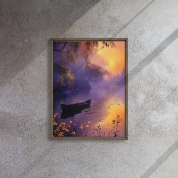 Twilight Blossom Rowboat Canvas - Image 8
