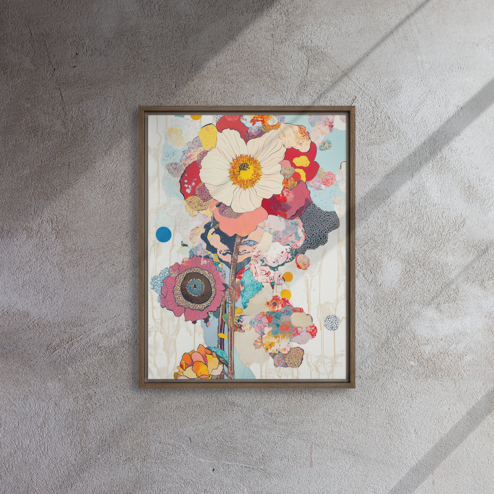 Vivid Poppy Collage Art - Image 8