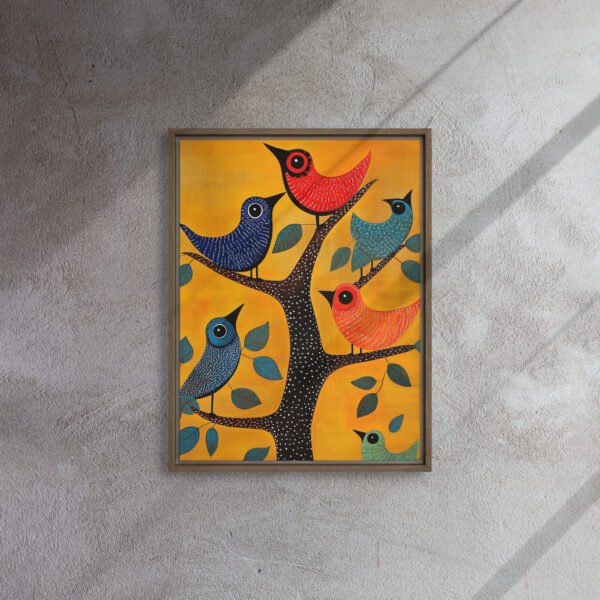 Folk Birds Tree Art - Image 8