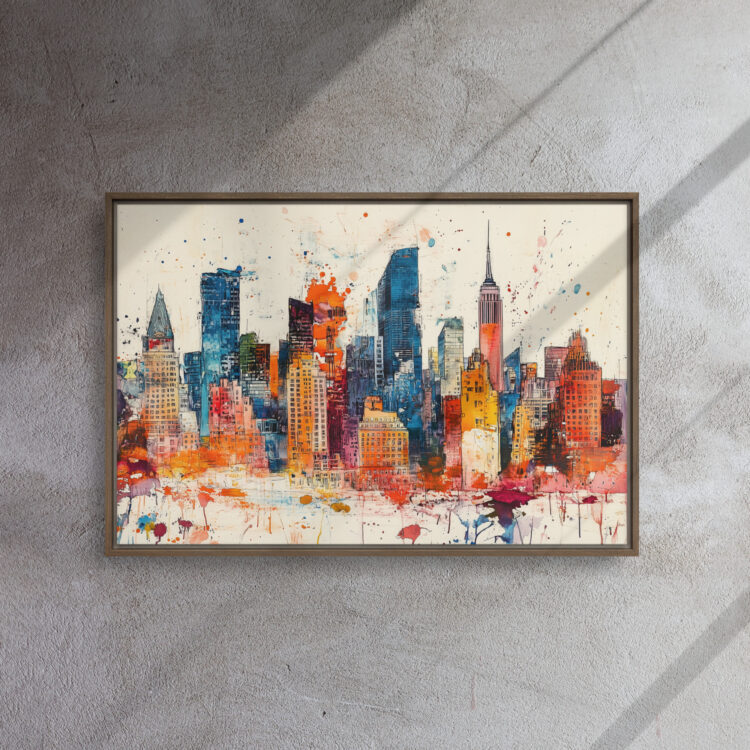 Vibrant Cityscape Wall Art - Image 9