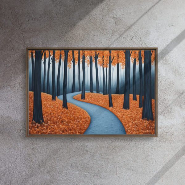 Misty Blue Forest Canvas - Image 9