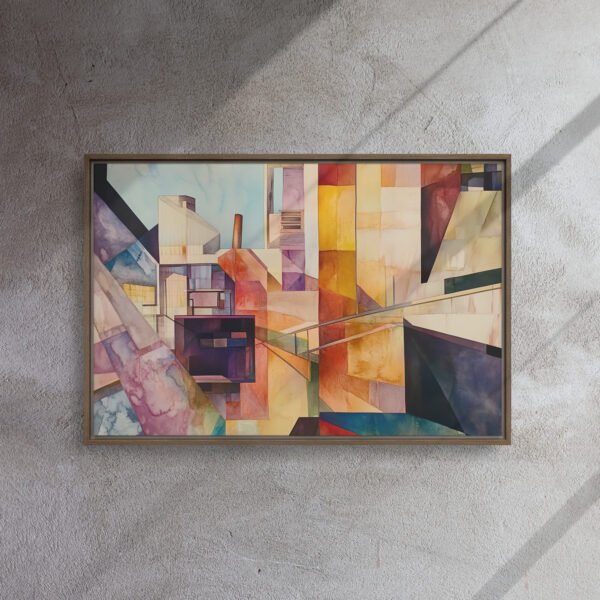 Geometric Urban Abstract Canvas - Image 9