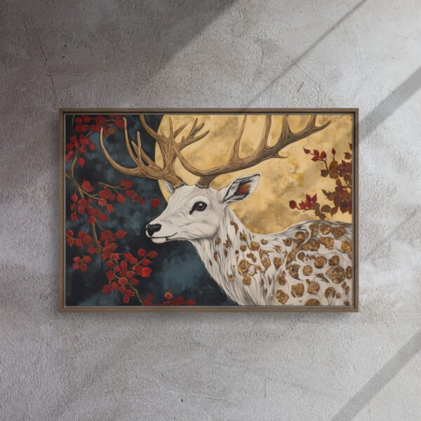 Golden Moon Stag Canvas - Image 9