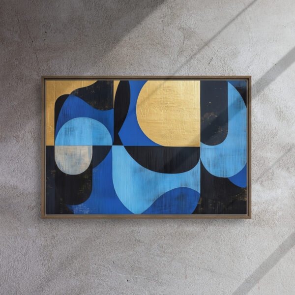 Azure Gold Harmony Art - Image 9