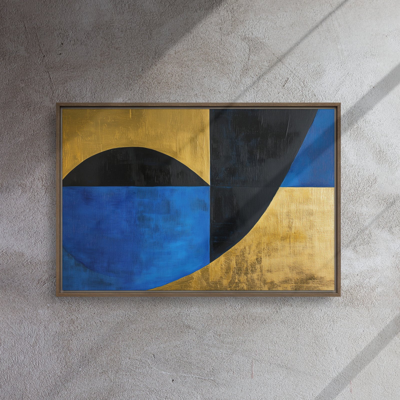 Blue Gold Geometric Fusion - Image 9