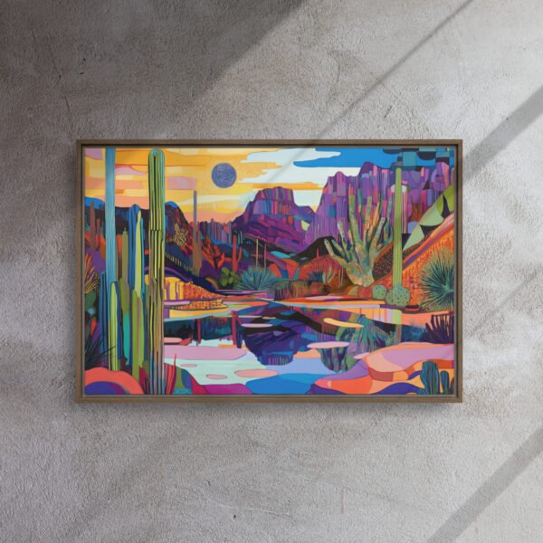 Vivid Desert Mirage Canvas - Image 9