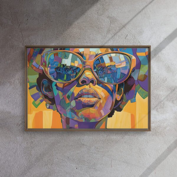 Vibrant Mosaic Portrait Canvas - Image 9