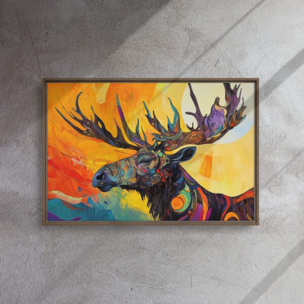 Solar Majesty Moose Canvas - Image 9