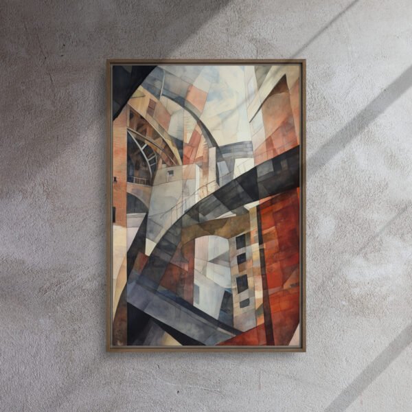 Cubist Urban Labyrinth Canvas - Image 9