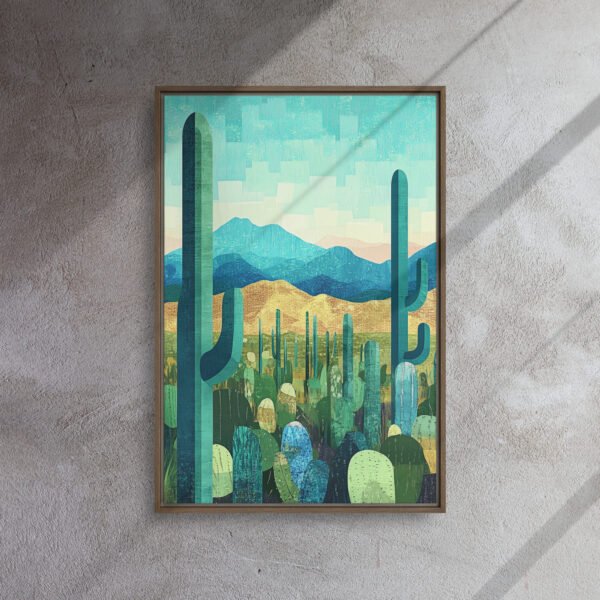 Azure Saguaro Desert Art - Image 9
