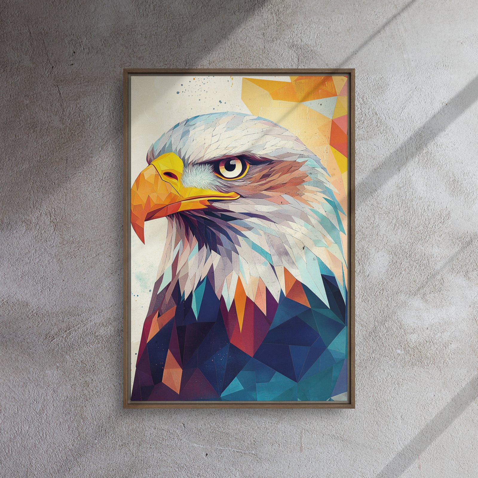 Polygonal Majesty Eagle Art - Image 9