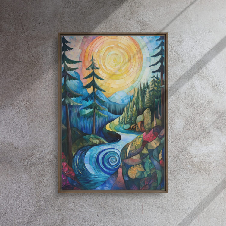Spiral Sunburst Forest Stream - Image 9