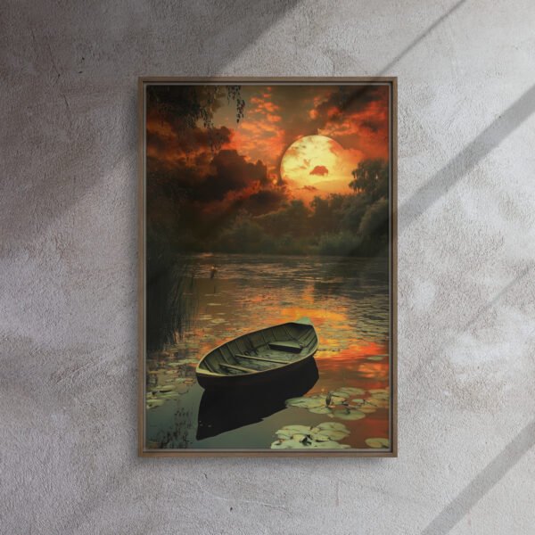 Sunset Rowboat Art - Image 9