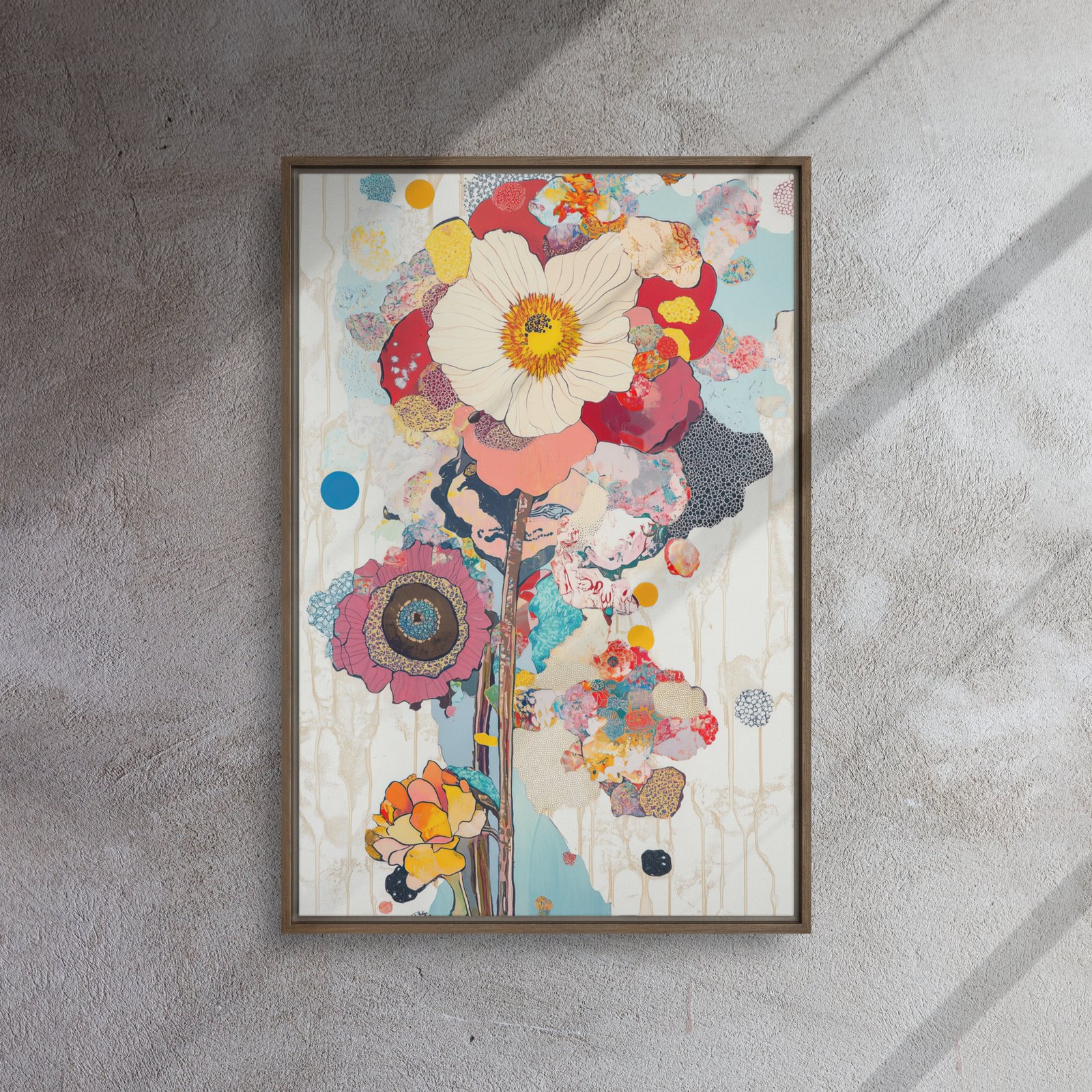 Vivid Poppy Collage Art - Image 9