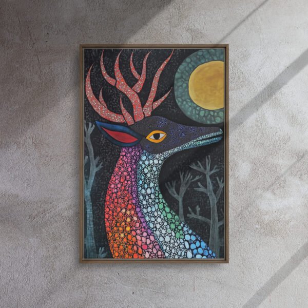 Rainbow Mosaic Deer Art - Image 9