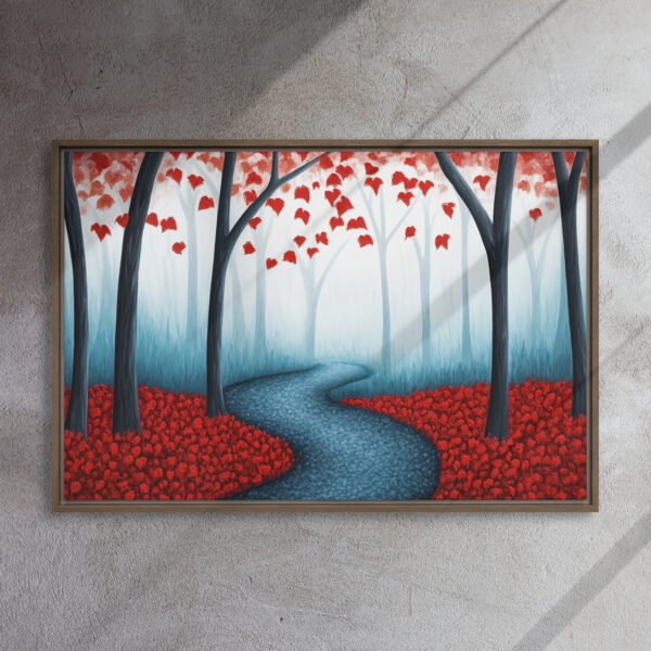 Red Autumn Forest Path - Image 10