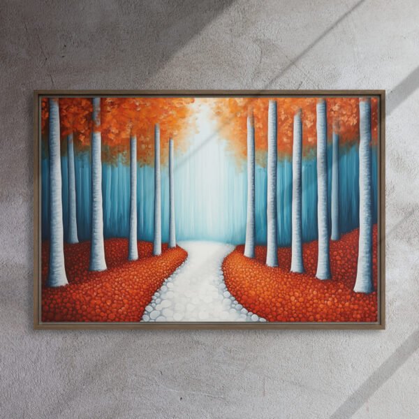 Sunlit Birch Forest Canvas - Image 10