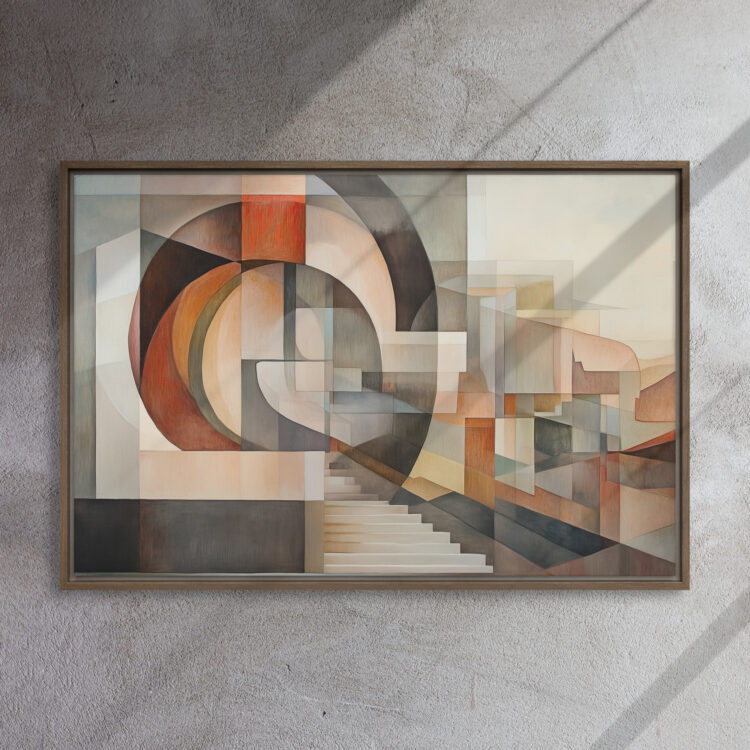 Cubist Stairway Abstract Art - Image 10