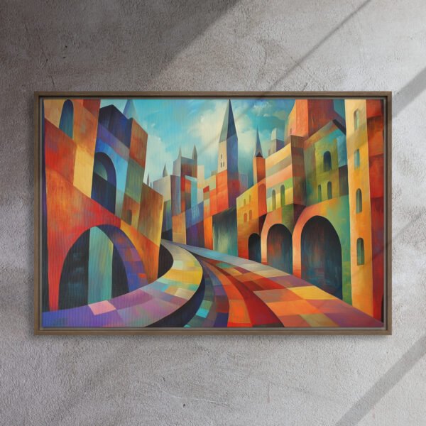 Chromatic Cityscape Canvas Art - Image 10