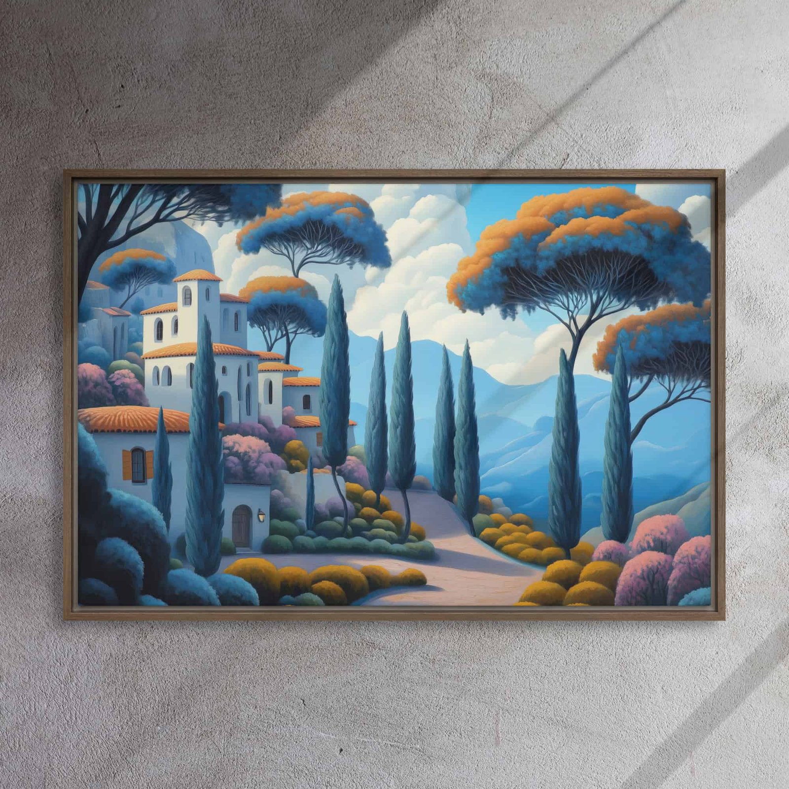 Mediterranean Hillside Village Art - Image 10