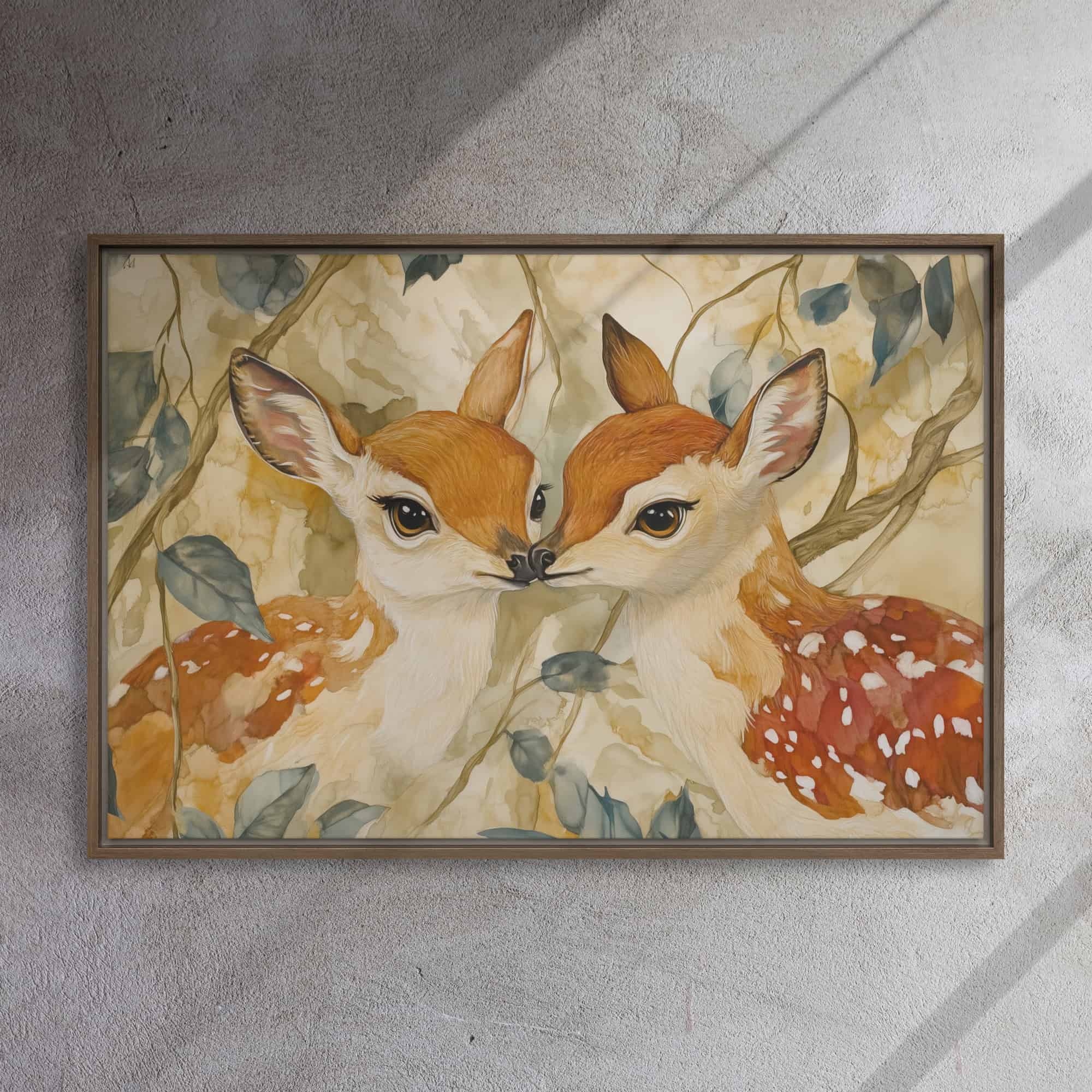 Fawn Kisses Woodland Art - Image 10