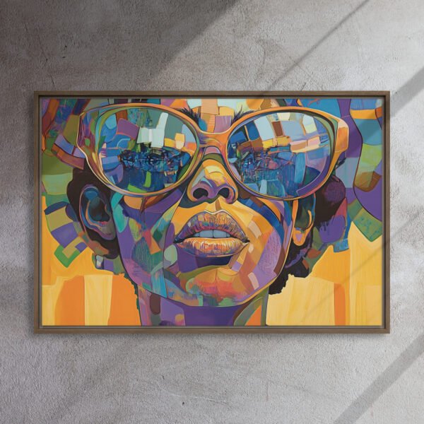 Vibrant Mosaic Portrait Canvas - Image 10