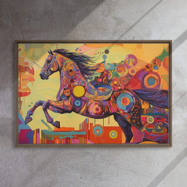 Neon Kinetic Stallion Canvas - Image 10