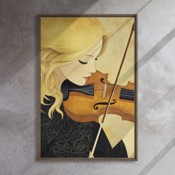 Golden Sonata Violinist Portrait - Image 10