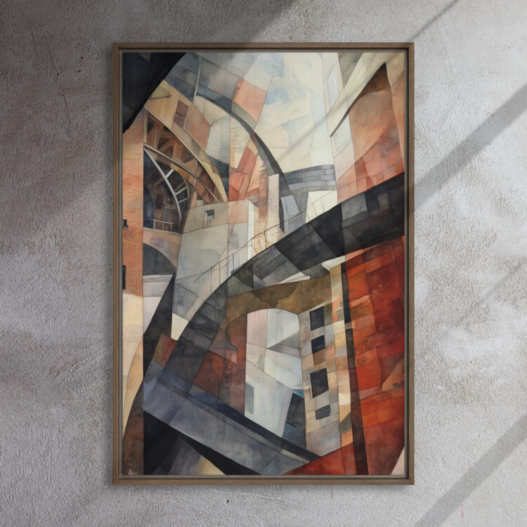 Cubist Urban Labyrinth Canvas - Image 10