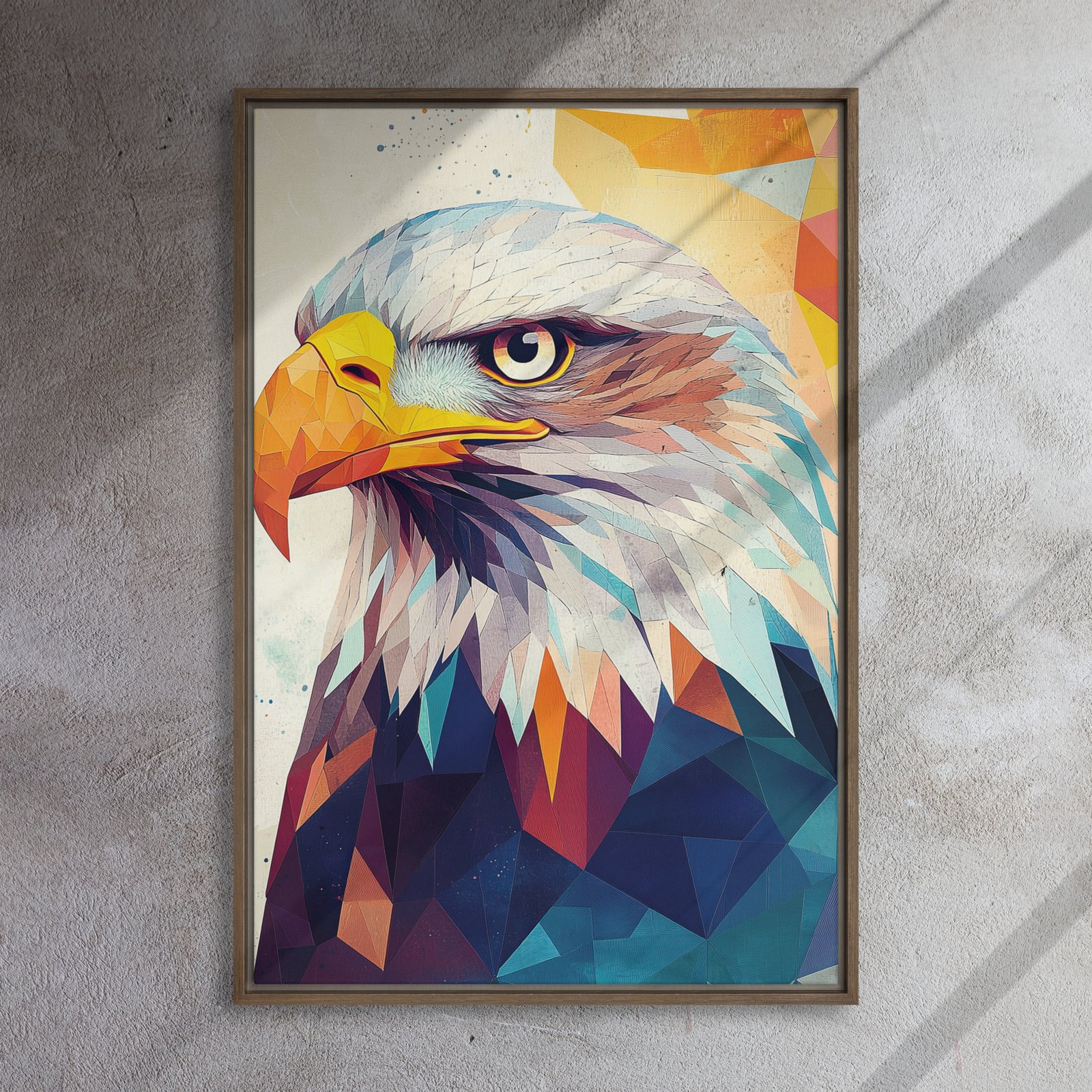 Polygonal Majesty Eagle Art - Image 10