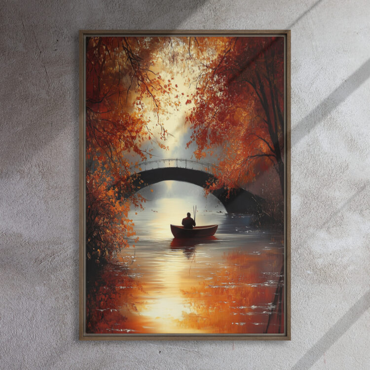 Autumn Bridge Reflection - Image 10