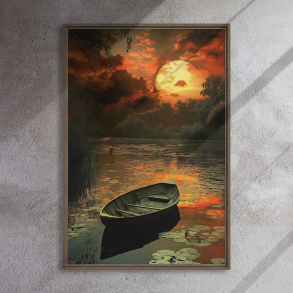 Sunset Rowboat Art - Image 10