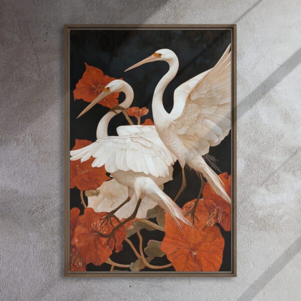 Ivory Heron Blossom Canvas - Image 10