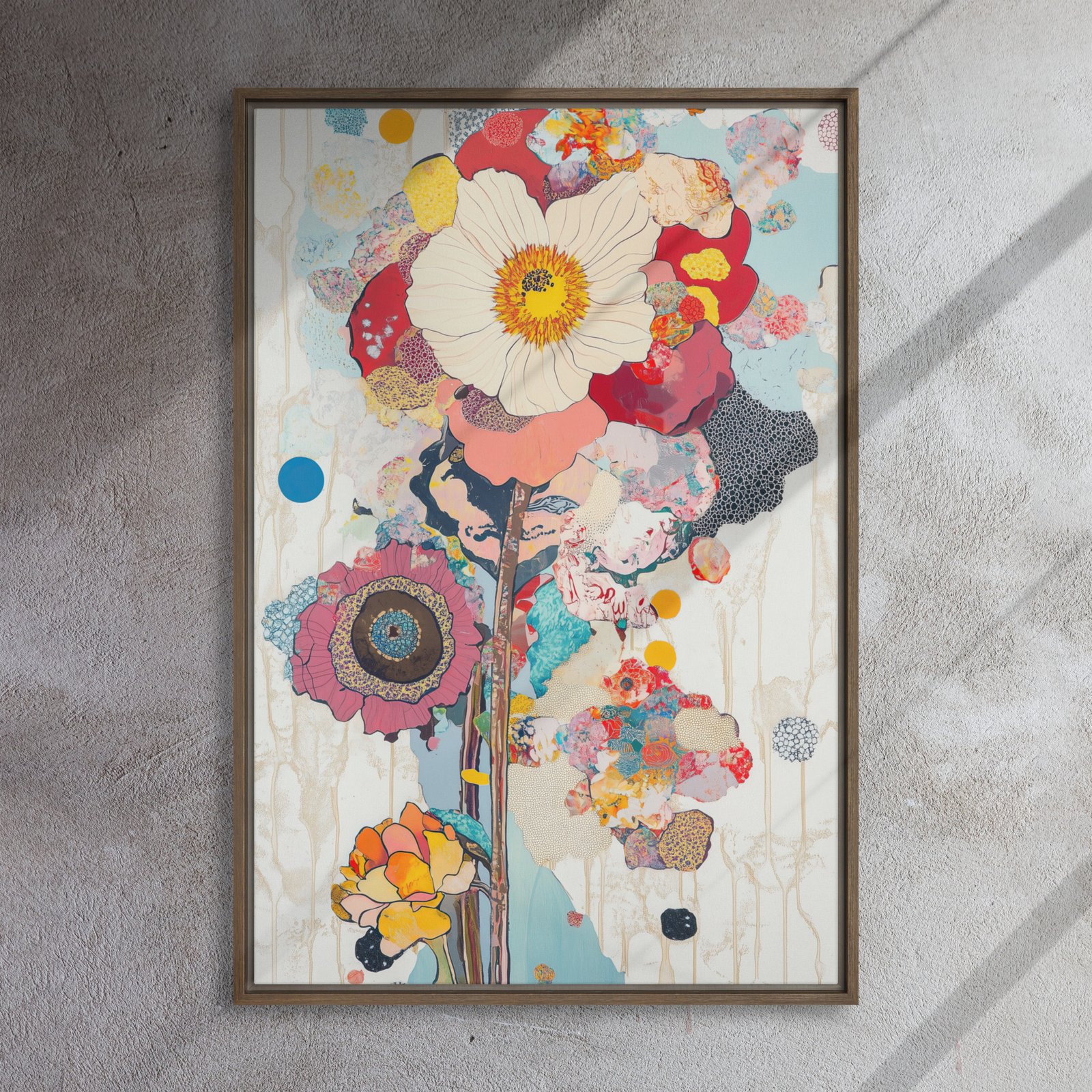 Vivid Poppy Collage Art - Image 10