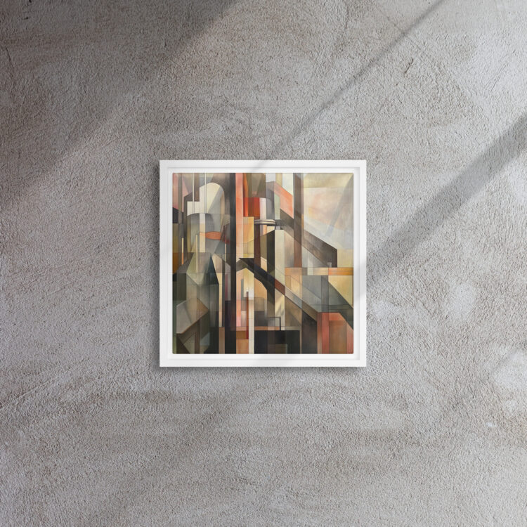 Cubist Urban Sunset Geometry - Image 5