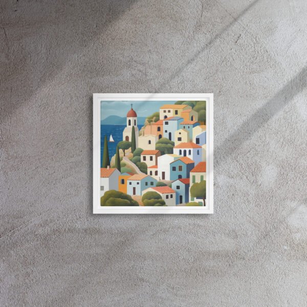Mediterranean Coast Village Art - Image 5