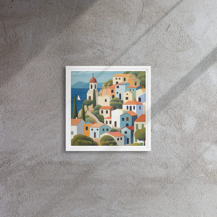 Mediterranean Coast Village Art - Image 5