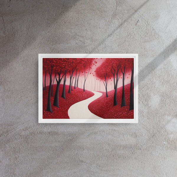 Crimson Forest Path Canvas - Image 11