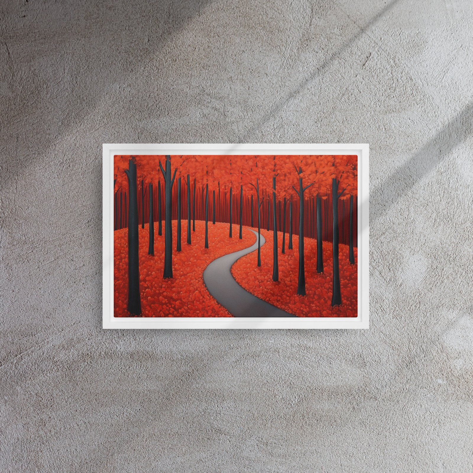 Scarlet Autumn Forest Path - Image 11