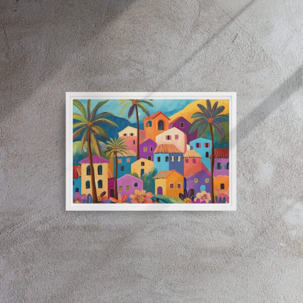 Neon Skyline Night Canvas - Image 11