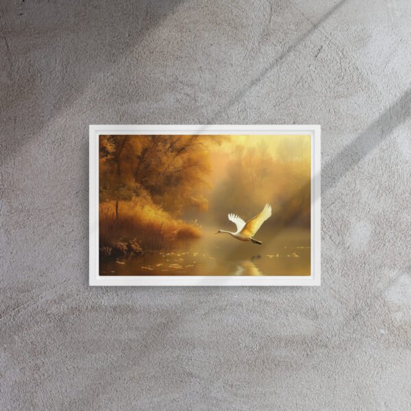 Golden Swan Autumn Lake - Image 11