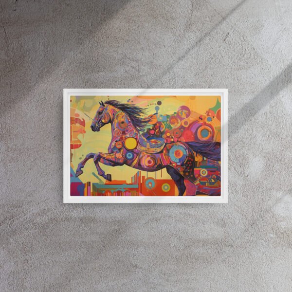 Neon Kinetic Stallion Canvas - Image 11