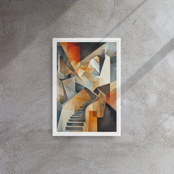 Cubist Ascent Staircase Canvas - Image 11